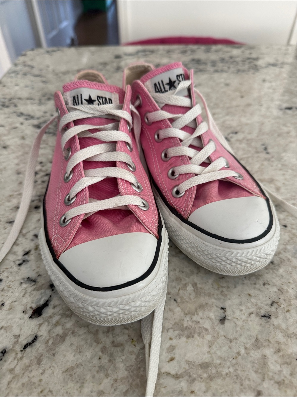 Converse Kids Pink All Star Low Top Sneakers
